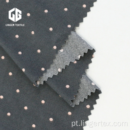 Speckle Poliéster Spandex Penetração Impresso Single Jersey